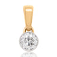 0.42 ct old European cut diamond pendant