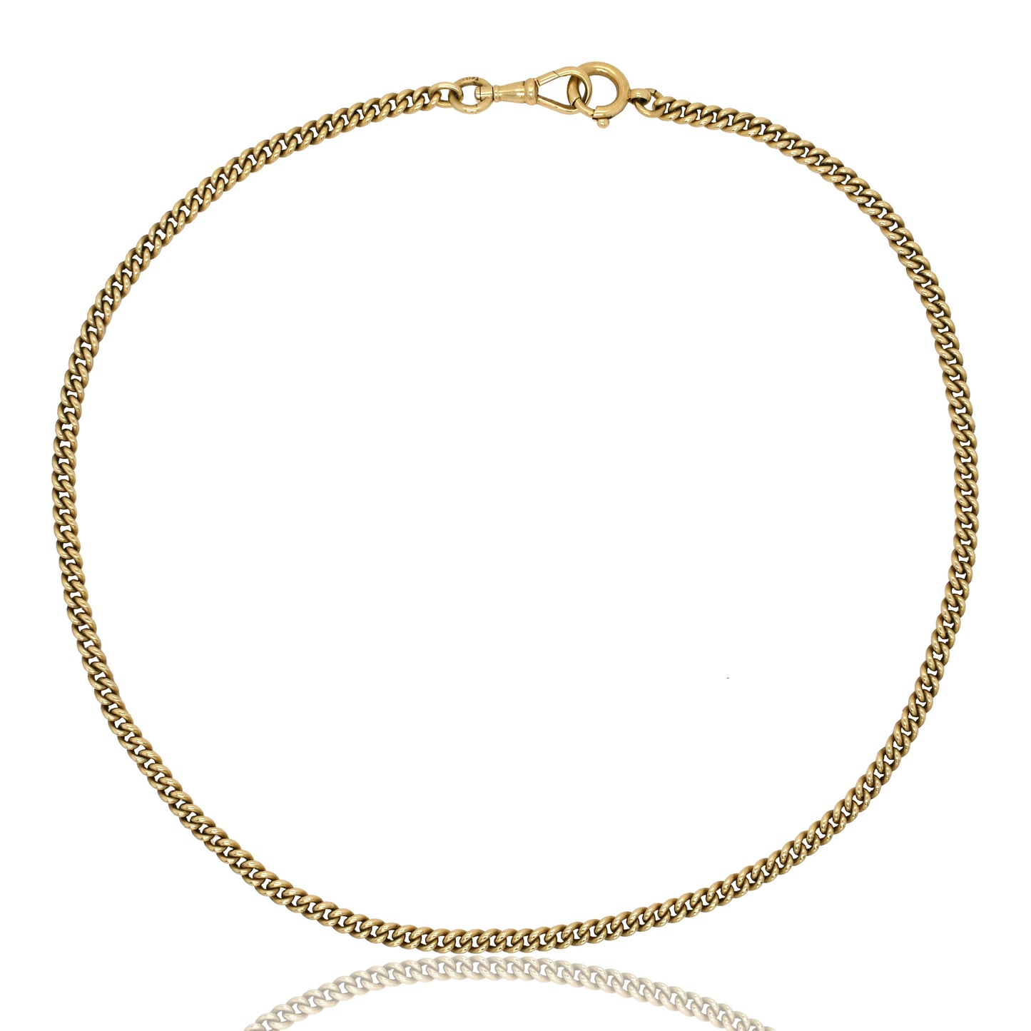 Installment 3/8 - Antique 14k yellow gold watch chain, 18"