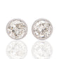 0.34 ct old European cut diamond stud earrings