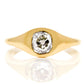 1.06 ct old mine cut diamond solitaire ring