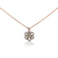 Antique 3.20 ct old mine cut diamond daisy necklace