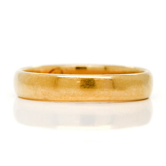 Antique wedding band, inscribed December 7, 1875