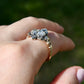 Installment 1/9 - Antique Georgian rose cut diamond double heart ring, 18th century