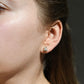 1.37 ct old mine cut diamond studs