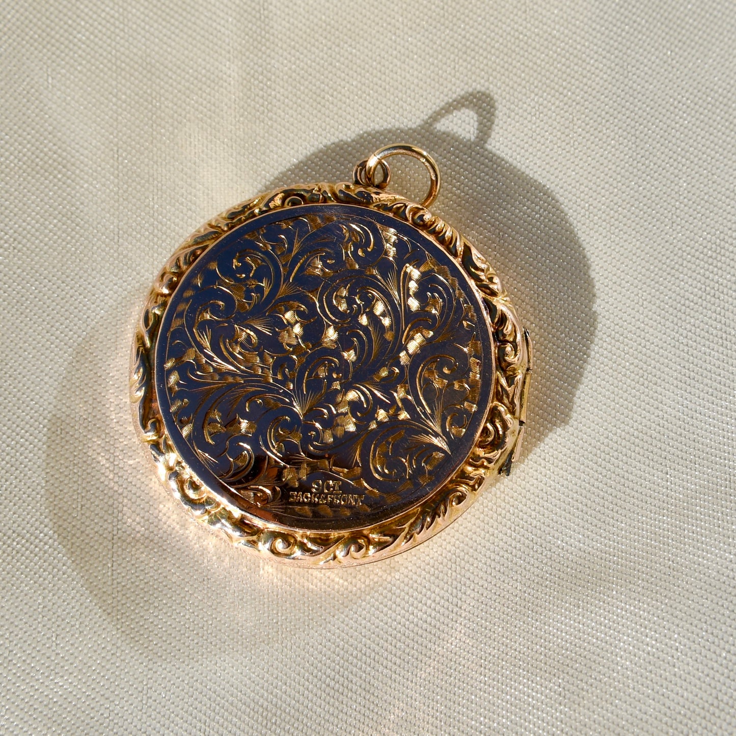 Antique Victorian engraved locket