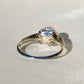 Antique natural saltwater pearl solitaire ring