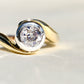 Antique 0.50 ct old mine cut diamond tourbillon ring