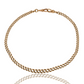 Antique 9k rose gold watch chain, 15.5"