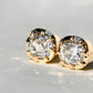 1.88 ct old mine cut diamond studs