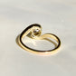Antique 0.50 ct old mine cut diamond tourbillon ring