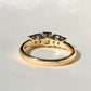 0.23 ct peruzzi and baguette cut diamond five stone ring