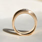 0.91 ct old mine cut diamond band ring