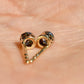 0.34 ct old European cut diamond stud earrings
