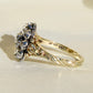Antique 0.74 ct rose cut diamond cluster ring