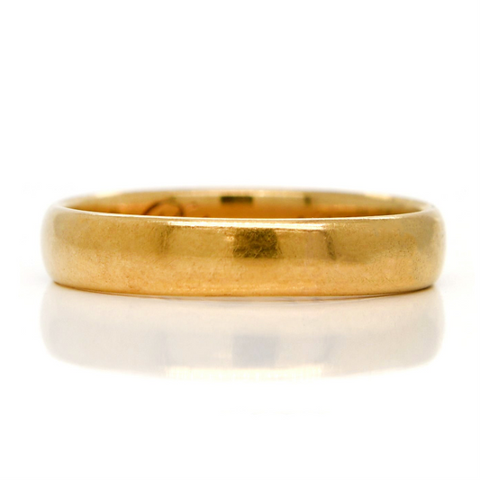 Antique wedding band, inscribed December 7, 1875