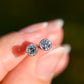 0.16 ct old European cut diamond studs