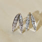 0.80 ct old European cut diamond stud earrings