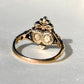 Antique Georgian rose cut diamond double heart ring, 18th century