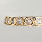 0.57 ct hexagonal, old mine and peruzzi cut diamond nine stone ring