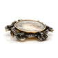 Antique rose cut diamond brooch with miniature portrait, circa 1790