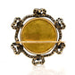 Antique rose cut diamond brooch with miniature portrait, circa 1790