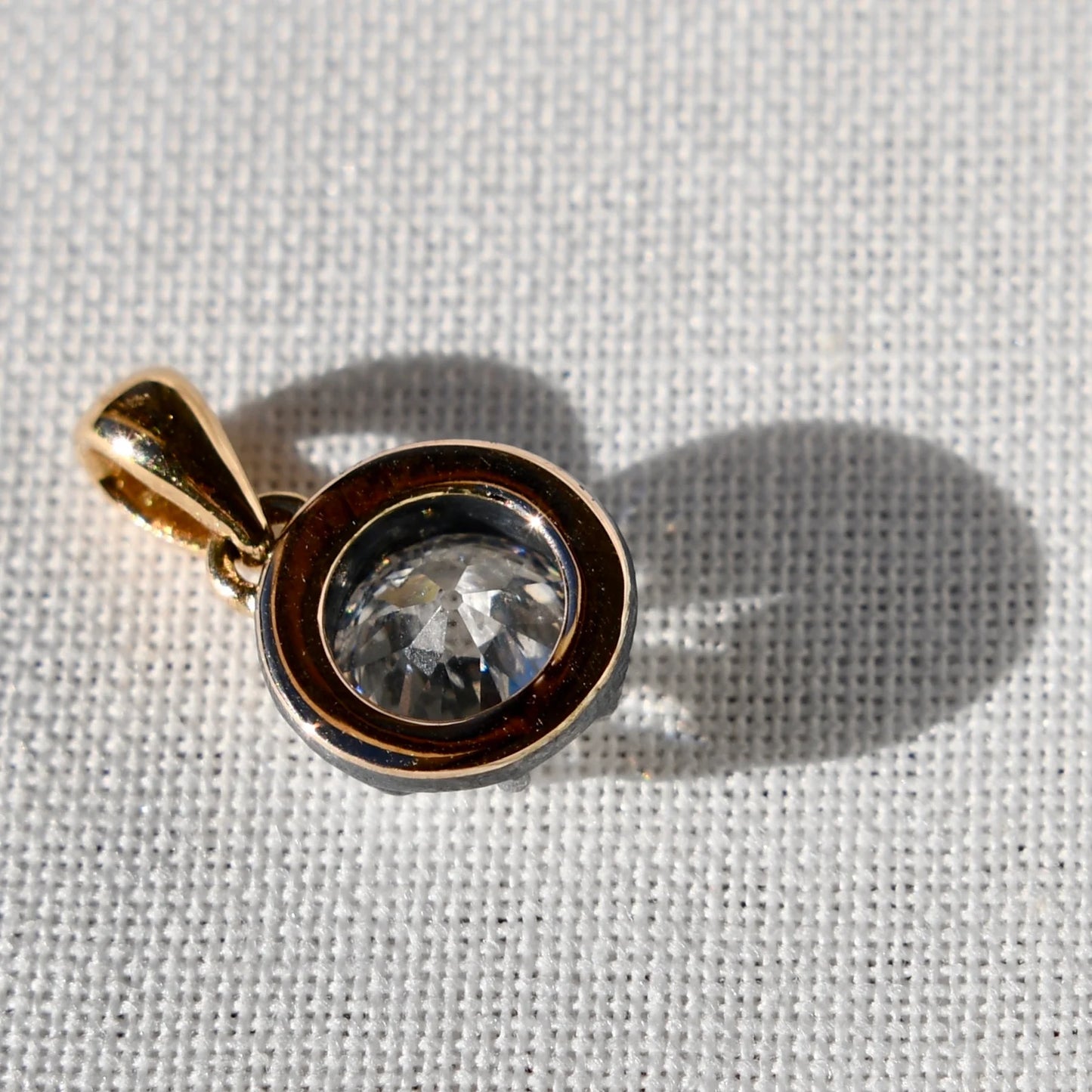 Installment 3/6 - 0.86ct old European cut diamond pendant