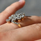 Installment 3/10 for C.- Antique 3.00ct old mine cut diamond tiara ring