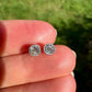 0.34 ct old European cut diamond stud earrings