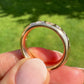 Installment 6/7 - Vintage 0.90 ct old European cut diamond band ring