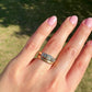 0.23 ct peruzzi and baguette cut diamond five stone ring
