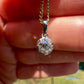 0.40 ct old European cut diamond pendant
