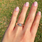 Antique 0.65 ct old mine cut diamond band ring