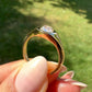 1.06 ct old mine cut diamond solitaire ring