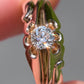 Antique 0.42ct old European cut diamond band ring