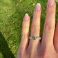 Installment 4/4 - 0.40 ct rose cut diamond and emerald five stone ring