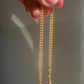 Antique 8k yellow gold watch chain, 17.7"