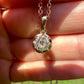 0.61 ct old European cut diamond pendant