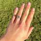 2.17 ct old mine cut diamond solitaire ring