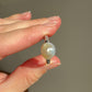 Antique natural saltwater pearl solitaire ring