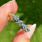 0.75 ct peruzzi cut diamond five stone ring