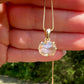 0.97 ct rose cut diamond pendant