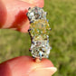 2.66 ct old mine cut diamond three stone ring
