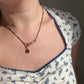 Vintage 8k yellow gold watch chain, 17.5"