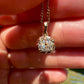 0.71 ct old mine cut diamond pendant