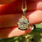 1.17 ct old mine cut diamond pendant