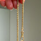 Antique 18k yellow gold watch chain