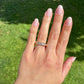 Installment 6/7 - Vintage 0.90 ct old European cut diamond band ring