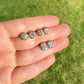 0.97 ct old mine cut diamond studs