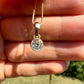 0.48 ct transitional cut diamond pendant
