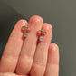 0.60 ct old mine cut diamond stud earrings